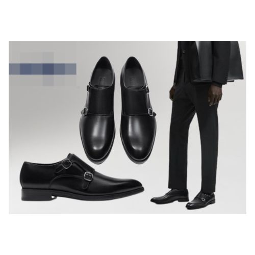 Chaussures en Cuir MONK Zara pour Hommes